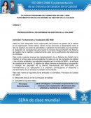 Actividad- Fundamentos y vocabulario ISO 9000