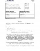 Propuesta de un proyecto ante un problema específico de su área profesional