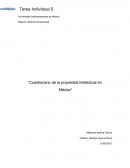 Cuestionario de la propiedad Intelectual en México