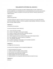 Reglamento interno. Página 1