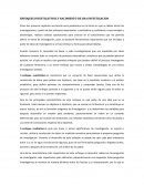 ENFOQUES INVESTIGATIVOS Y NACIMIENTO DE UNA INVESTIGACION