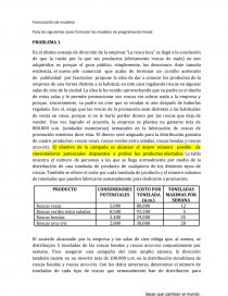 Formulación de modelos. Página 1