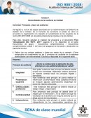 Unidad 1. Generalidades de la Auditoría de Calidad- Actividad: Principios y tipos de auditorías