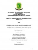 Elaboración de una propuesta de trabajo para beneficio social, cultural y cívico en la comunidad de Les Coves de Vinromà.