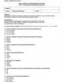 EVALUACIÓN DE COMPRENSIÓN LECTORA Libro: “La Maravillosa Granja de Mc Broom”