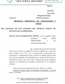 Propuesta de liquidacion