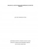 ANALISIS DE LA ASOCIATIVIDAD ENTRE EMPRESAS DE CARÁCTER FORESTAL