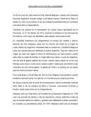 Discurso dia de la bandera 20 de junio de 1820 muere el Gral. Manuel Belgrano