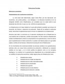 Estructuras sociales Características de la estructura económica