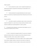 Objetivos generales: PERIODO CLASICO