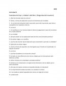 Cuestionario Cap 1, Unidad 1 del libro. (Preguntas del resumen)