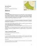 En la época prehispánica el territorio que ahora ocupa el estado de San Luis Potosí comprendía las áreas culturales de Mesoamérica y Aridoamérica