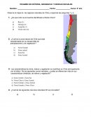 Examen de historia, geografia y ciencias sociales