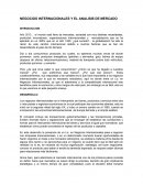 NEGOCIOS INTERNACIONALES Y EL ANALISIS DE MERCADO