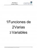Funciones de Varias Variables