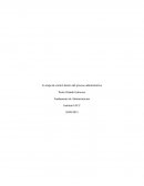 La etapa de control dentro del proceso administrativo