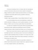 Excavacion Y DESARROLLO DE LA ANTROPOLOGIA