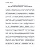 ¿Se puede enseñar la creatividad?