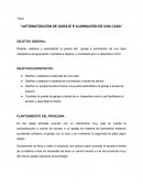 Automatizacion Diseñar, elaborar y automatizar la puerta del garaje e iluminación de una casa mediante la programación orientada a objetos..y controlada por un dispositivo móvil.