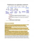 Tipo de materiales ceramicos