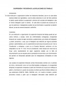 Rescisión de relaciones de trabajo