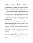 COMO SE DA LA PRODUCTIVIDAD EN MEXICO