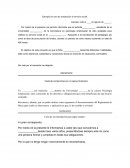 Ejemplo de cara de aceptación al servicio social