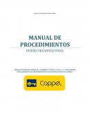 MANUAL DE PROCESOS DENTRO DE LA EMPRESA “COPPEL” S.A DE C.V. EL CUAL DESCRIBE DETALLADAMENTE LOS PROCEDIMIENTOS DE LOS PUESTOS DENTRO DE LA MISMA.