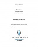 Plan de negocios EMPRESA ONE MAN ONE STYLE