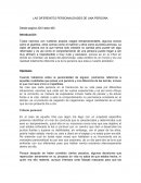LAS DIFERENTES PERSONALIDADES DE UNA PERSONA