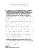 RESEÑA EL LENGUAJE GEORGE YULE