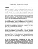 COMO ESTA LA HISTORIOGRAFIA DE LA EDUCACION EN MEXICO