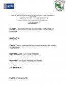 Tema de Como se enseña conocimiento del medio