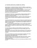 Tecnologia en el mundo de apple