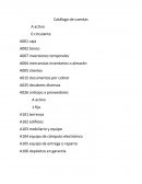 Ejemplo de catalogo de cuentas