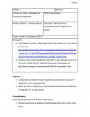 Incorporándome a la organización laboral