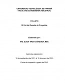 Folleto Rol del Gerente de Proyectos