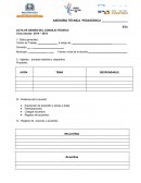 Apertura ACTA DE SESIÓN DEL CONSEJO TÉCNICO