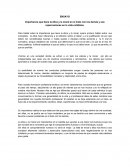ENSAYO ETICA Y MORAL Importancia que tiene la ética y la moral en el trato con los demás y sus repercusiones en la vida cotidiana.