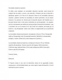 Habilidades de comprension Necesidades educativas especiales. Página 1