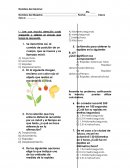 Examen de Quinto de primaria correspondiente al mes de Marzo