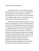 La importancia de la educación
