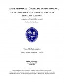 UNIVERSIDAD AUTÓNOMA DE SANTO DOMINGO FACULTAD DE CIENCIAS ECONÓMICAS Y SOCIALES