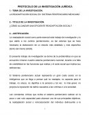 PROTOCOLO DE LA INVESTIGACIÓN JURÍDICA