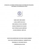 ESTUDIO DE LAS NORMAS INTERNACIONAES DE INFORMACIÓN FINANCIERA APLICADAS A LAS CUENTAS DEL ACTIVO