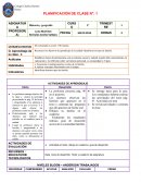 Planificación diaria