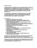 LOS PRICIPIOS PARA LA GESTIÓN DE LA CALIDAD SON REGLAS