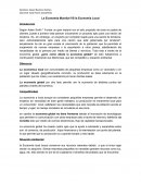 La Economía Mundial VS la Economía Local