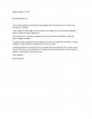 Un ejemplo de Carta de trabajo en ingles