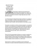 Investigación para un producto